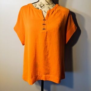 Banana Republic orange short-sleeve top